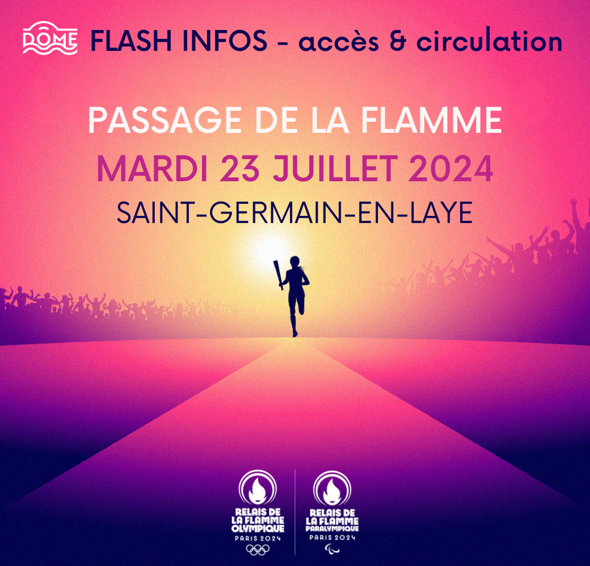 annonce du passage de la flamme olympique
